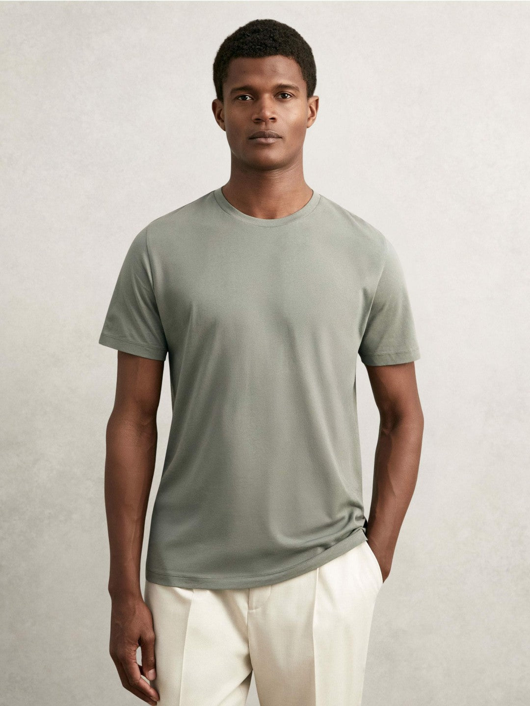 Reiss | T-Shirts 3 Pack in White/Navy/Dark Sage Green