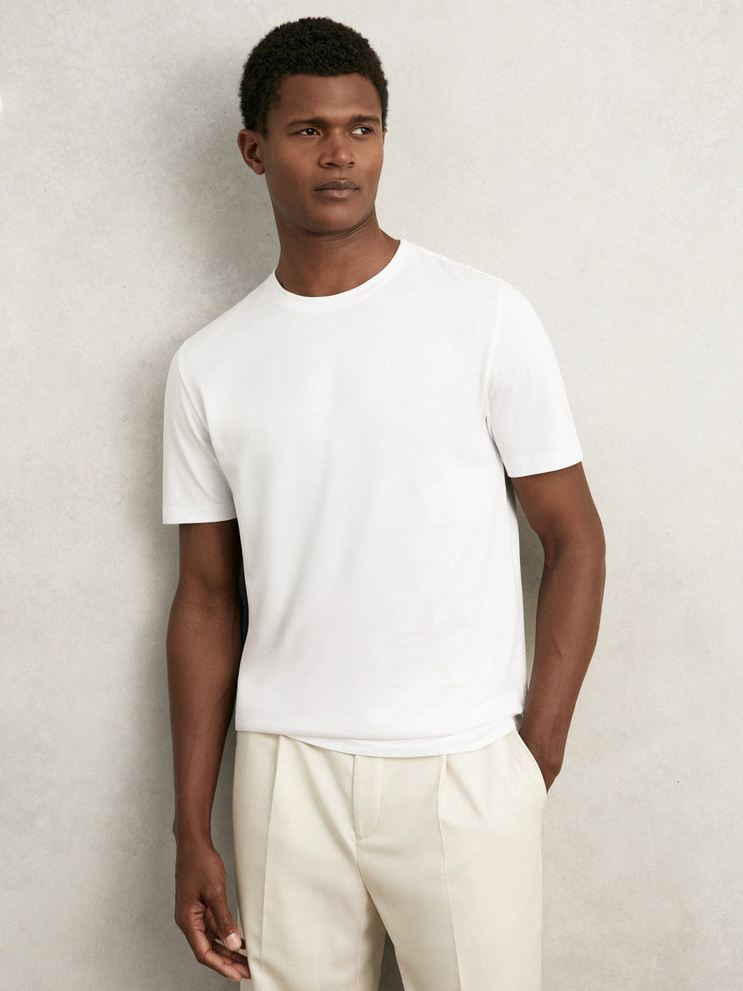 Reiss | T-Shirts 3 Pack in White/Navy/Dark Sage Green