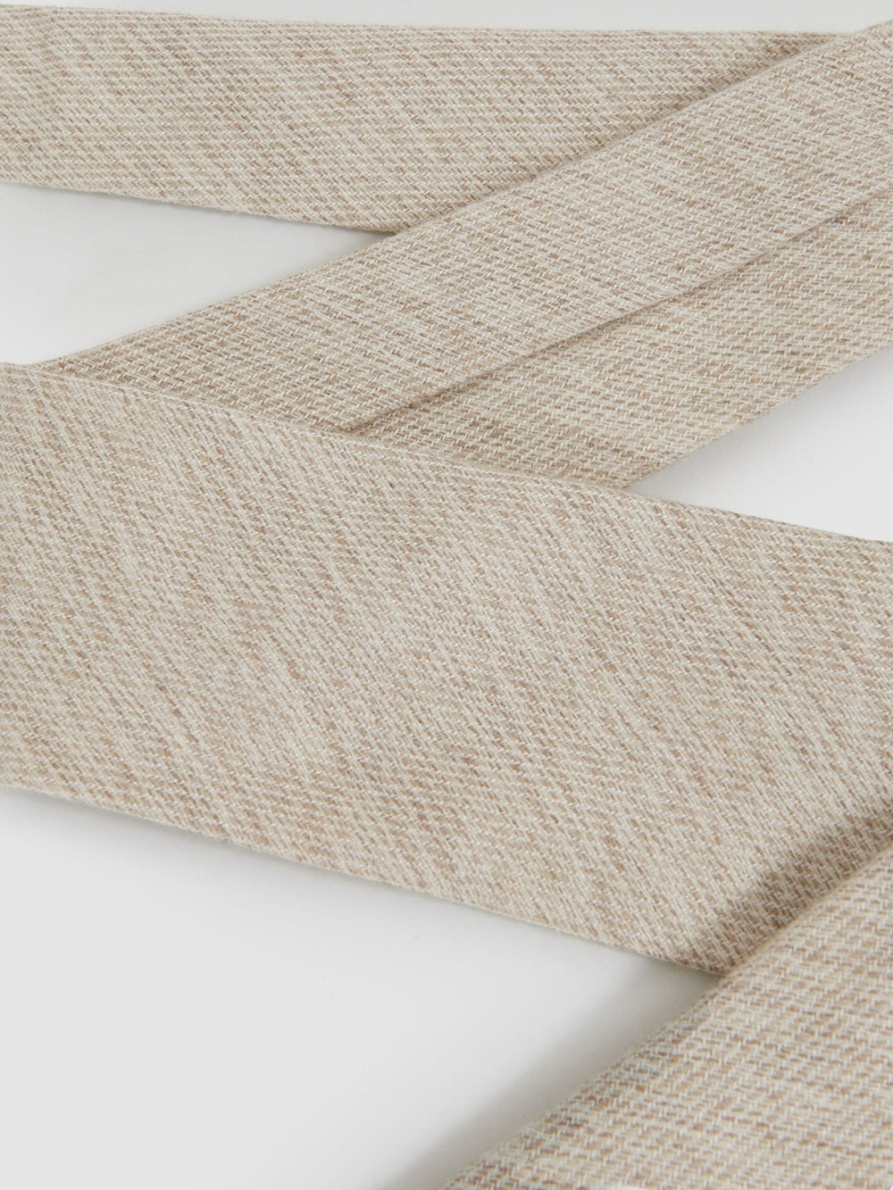Reiss | Wool-Silk Textured Tie in Oatmeal