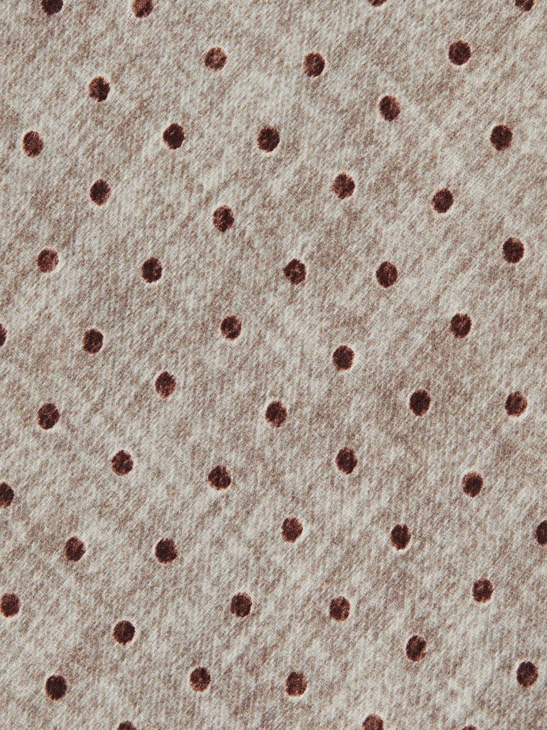 Reiss | Wool-Cotton Polka-Dot Tie in Grey Melange