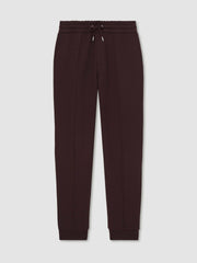 Reiss | Interlock Drawstring Joggers in Cherry Red