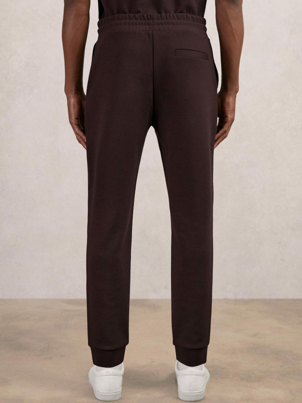 Reiss | Interlock Drawstring Joggers in Cherry Red