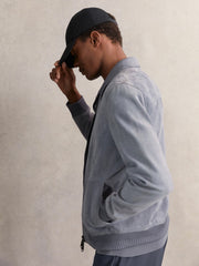 Reiss | Embroidered Logo Tech Baseball Cap in Navy