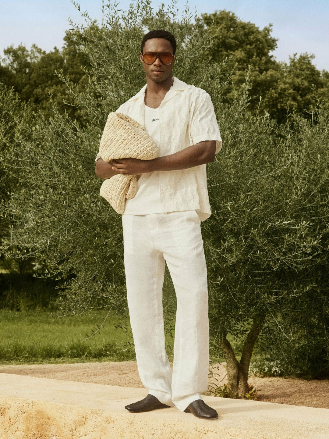 Reiss | | Ché Linen Wide-Leg Trousers in White