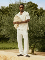 Reiss | | Ché Linen Wide-Leg Trousers in White
