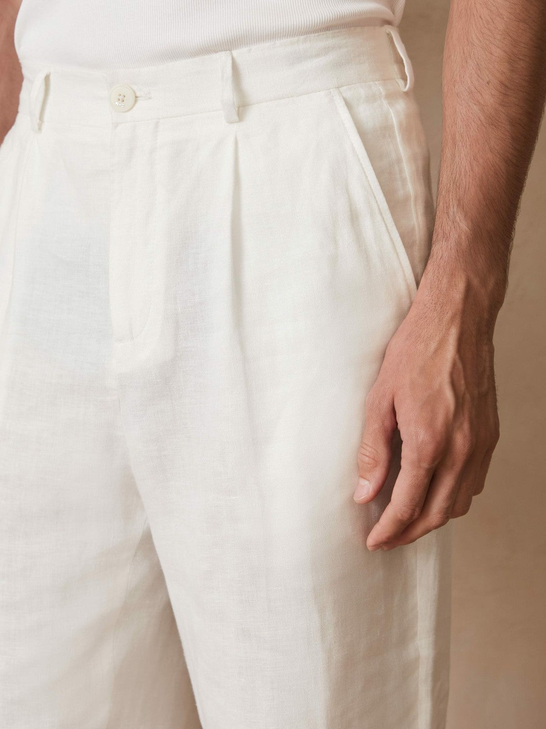 Reiss | | Ché Linen Wide-Leg Trousers in White