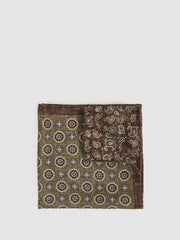 Reiss | Silk Medallion Paisley Pocket Square in Sage