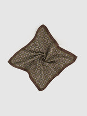 Reiss | Silk Medallion Paisley Pocket Square in Sage