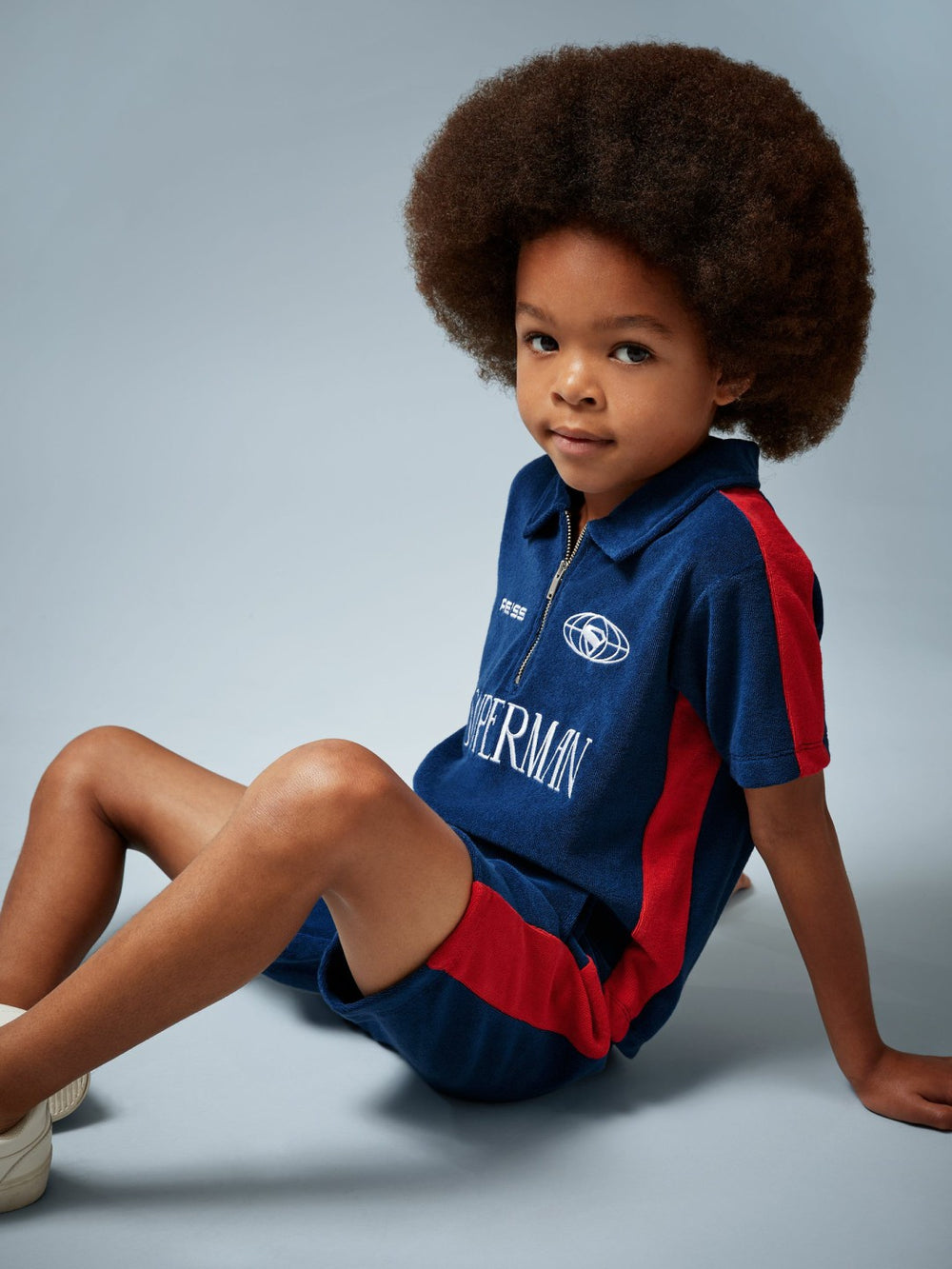 Reiss | 13-14 yrs Superman Towelling Shorts in Blue/Red