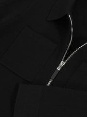 Reiss | 3-9 yrs Knitted Zip-Through Cardigan in Black