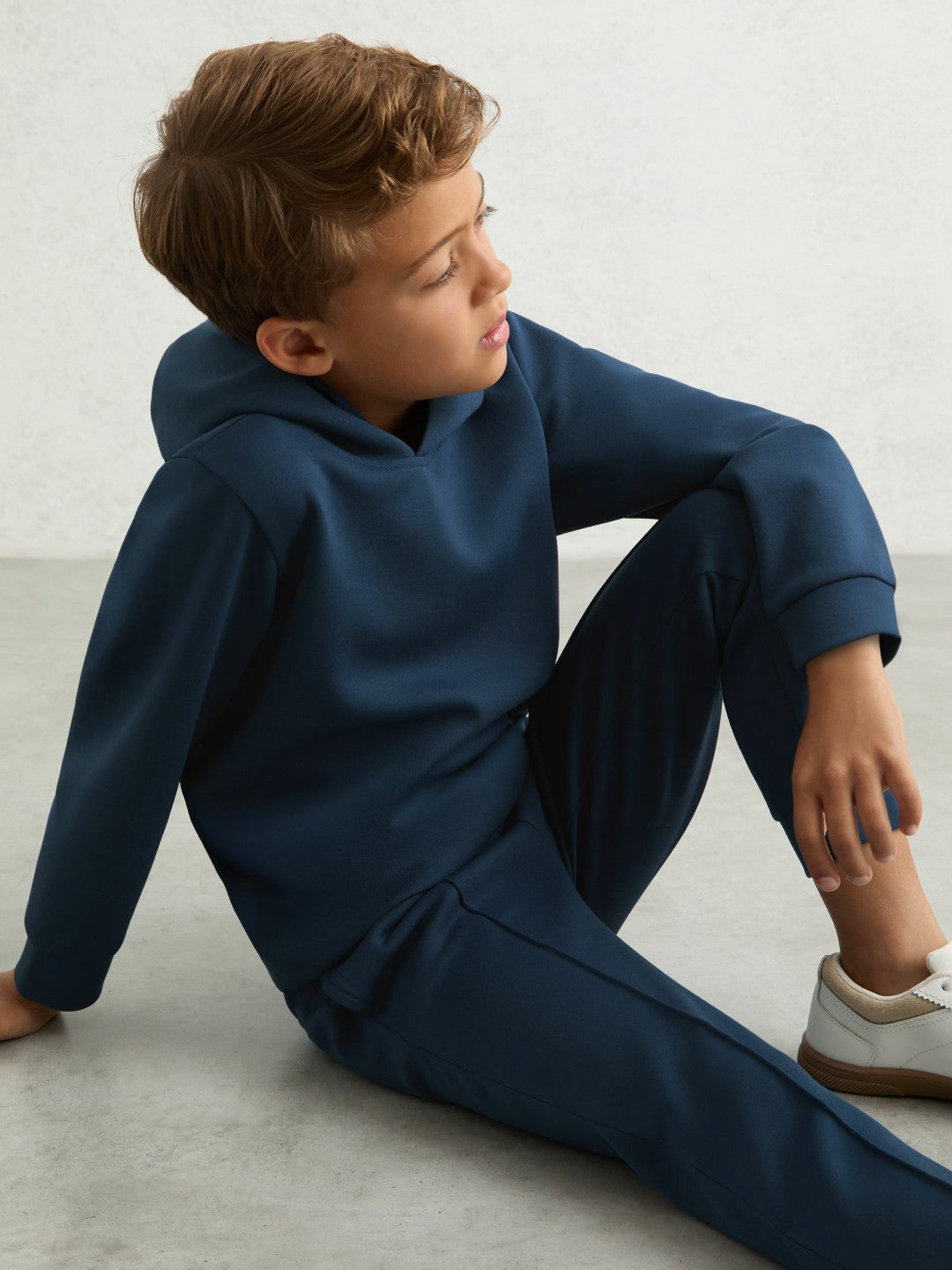 Reiss | 9-13 yrs Interlock Drawstring Joggers in Ocean Blue