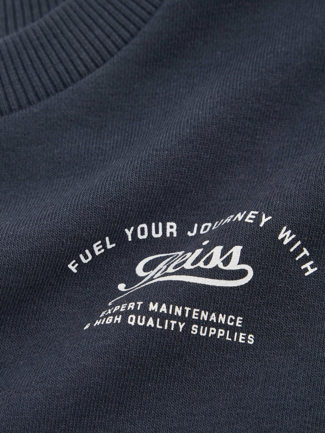 Reiss | 9-13 yrs Cotton Blend Motor Cars Sweatshirt in Washed Blue