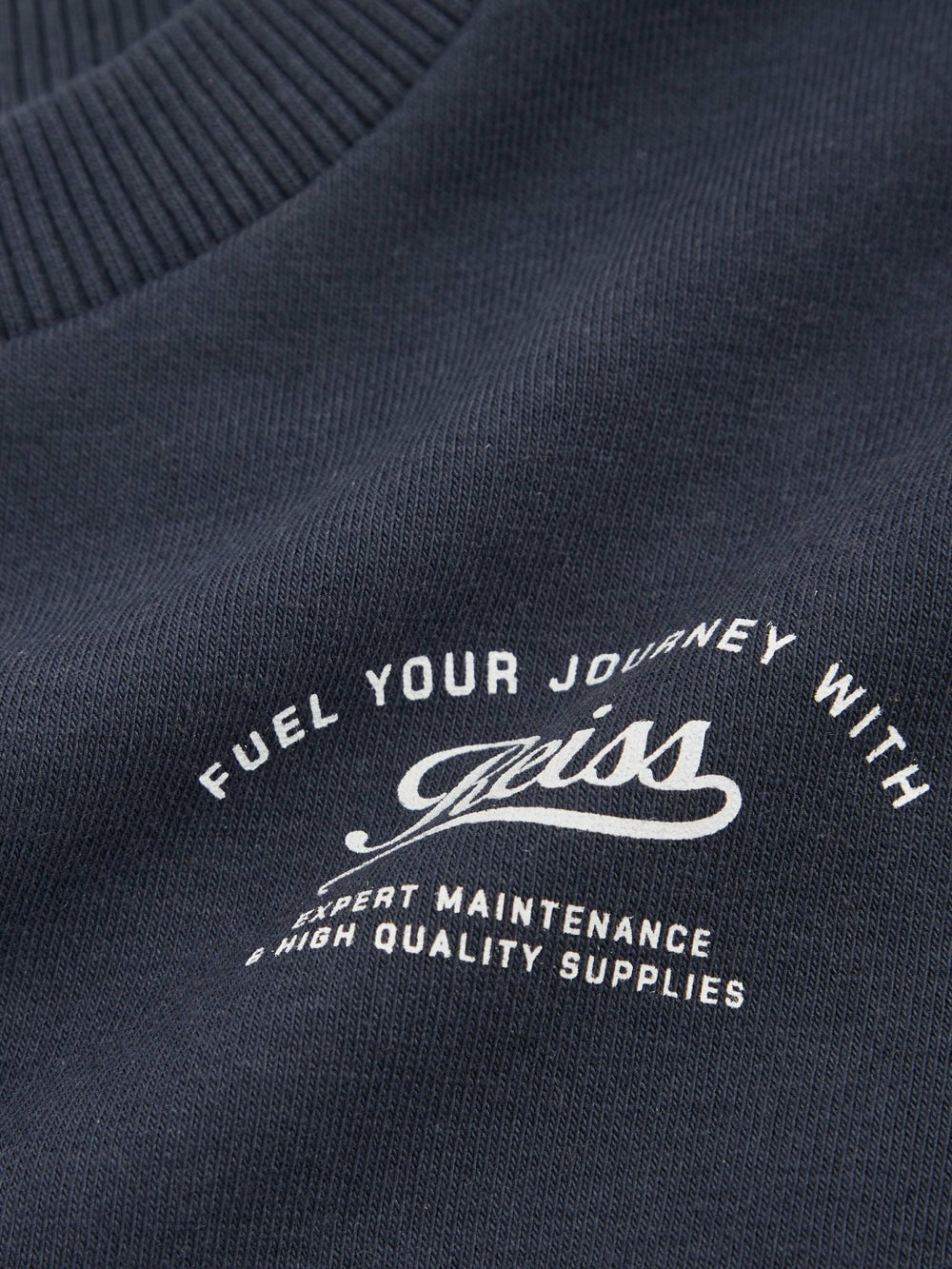 Reiss | 9-13 yrs Cotton Blend Motor Cars Sweatshirt in Washed Blue