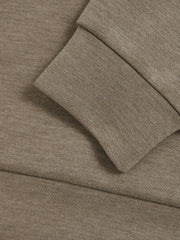 Reiss | Interlock Jersey Hoodie in Taupe Brown
