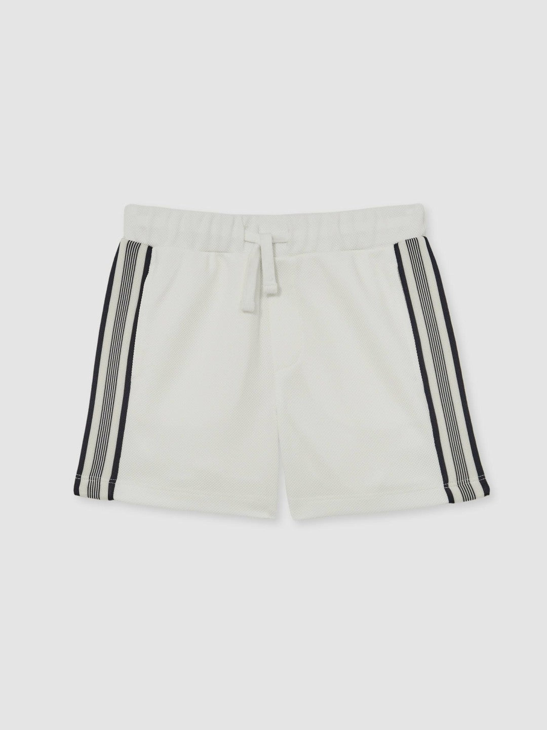 Reiss | 9-13 yrs Side Stripe Textured Shorts in White