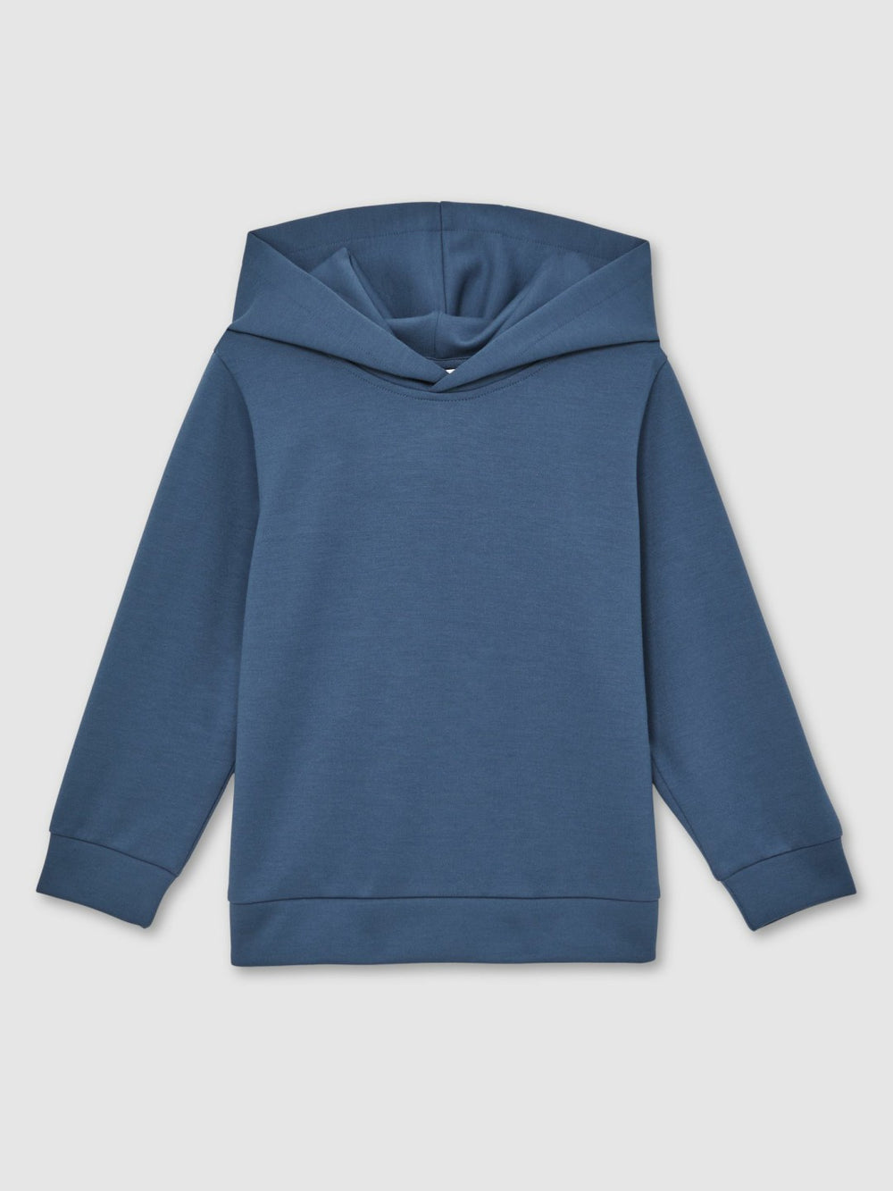 Reiss | Interlock Jersey Hoodie in Ocean Blue