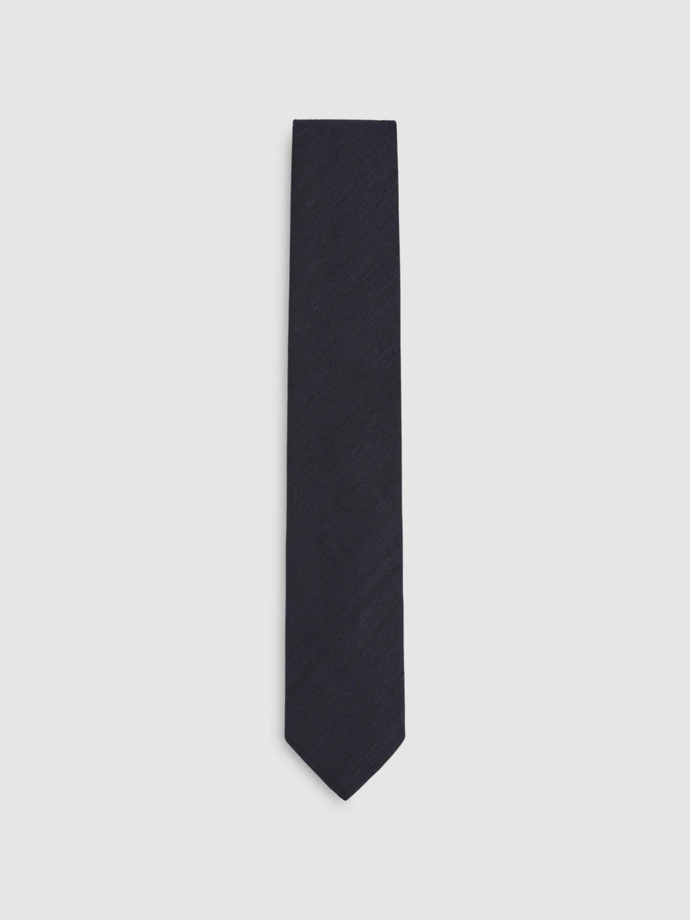 Reiss | Silk Blend Textured Tie in Navy