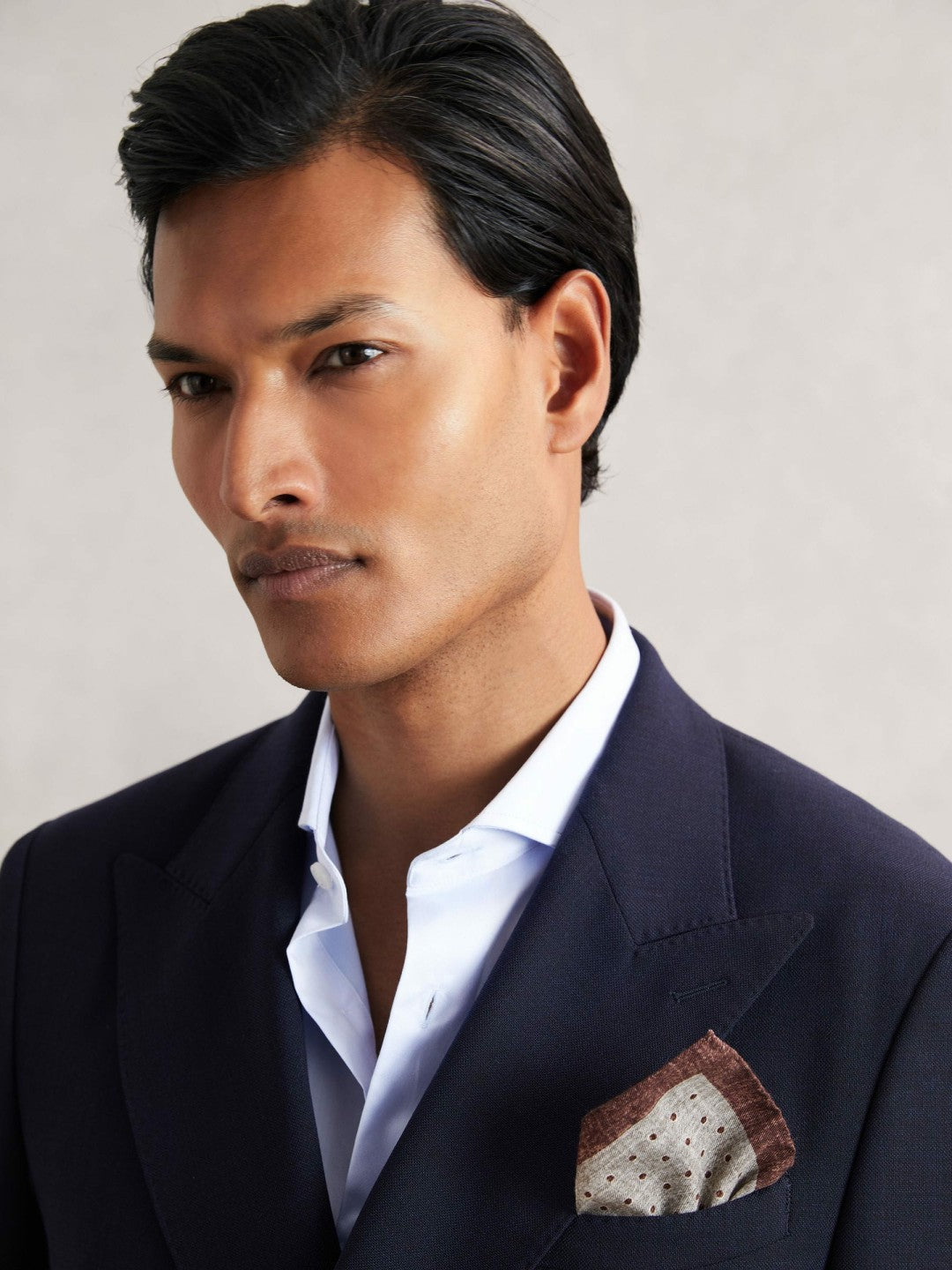 Reiss | Pocket Squares in Grey Melange