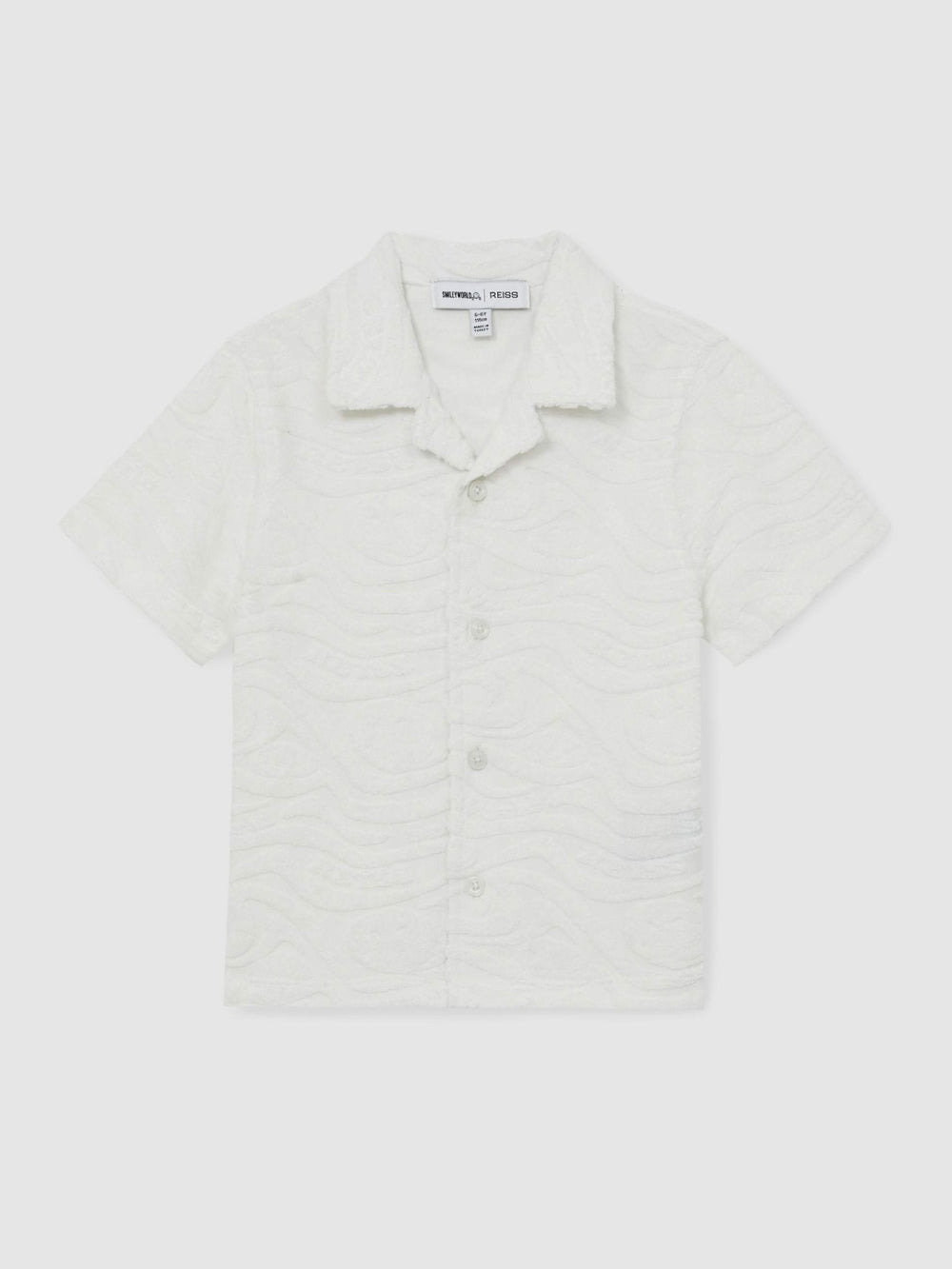 Reiss | 3-9 yrs SmileyWorld Wave Texture Shirt in White