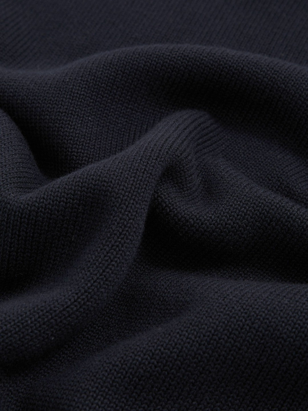 Reiss | Cotton And Wool Crew-Neck Top in Navy