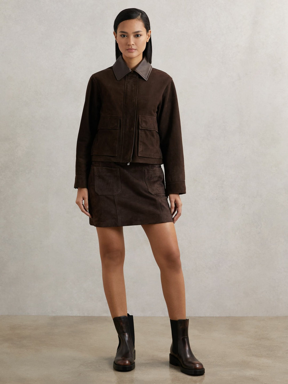 Reiss | Leather Chelsea Boots in Brown