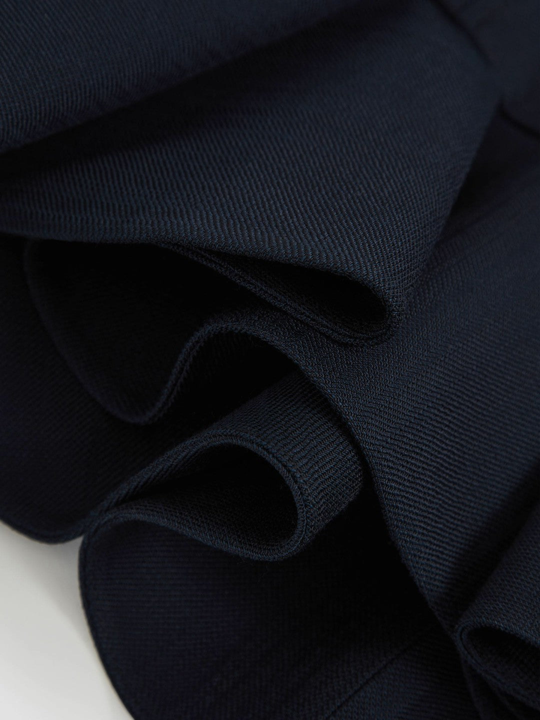 Reiss | Ruffle-Hem Mini Skirt in Navy