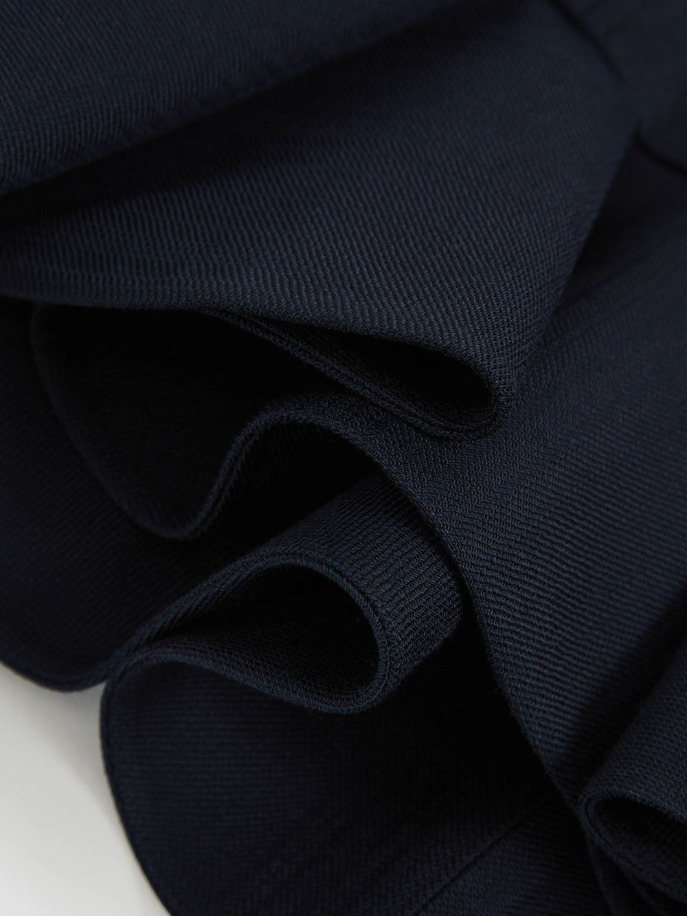 Reiss | Ruffle-Hem Mini Skirt in Navy