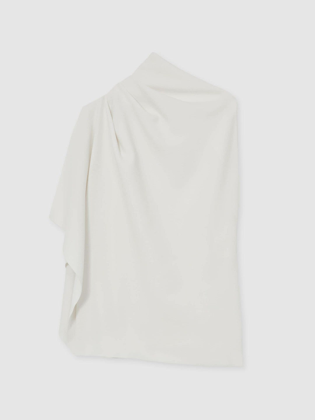 Reiss | One-Shoulder Draped Top in Ivory