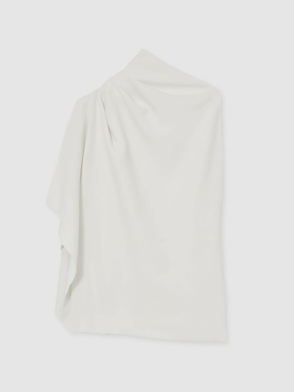 Reiss | One-Shoulder Draped Top in Ivory