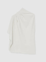 Reiss | One-Shoulder Draped Top in Ivory