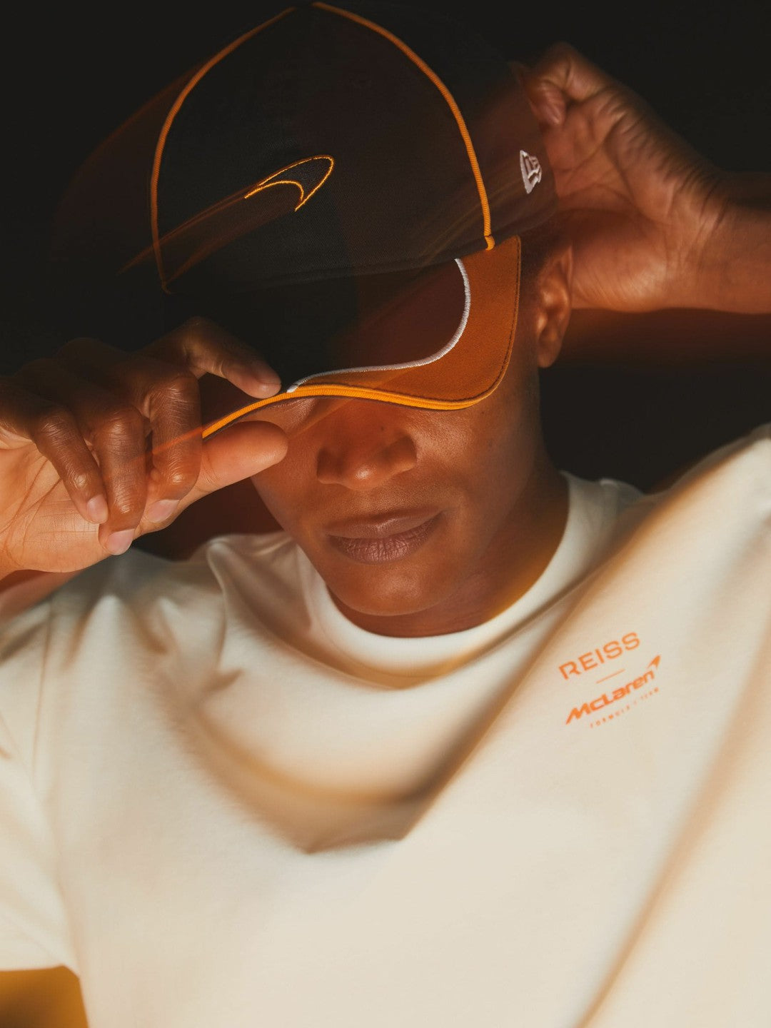 Reiss | McLaren F1 Team Speedmark Cap Unisex Fit in Black
