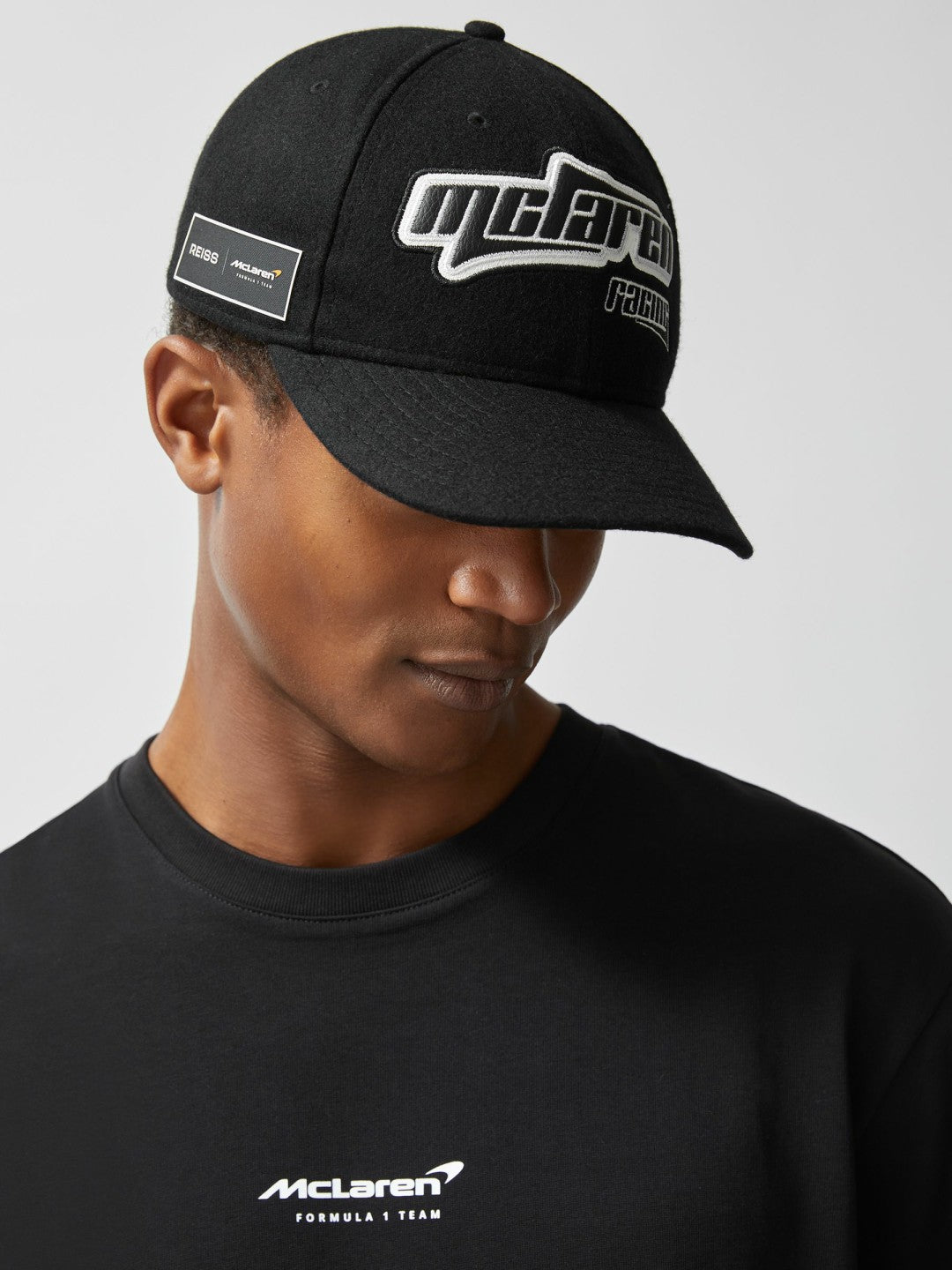 Reiss | McLaren Racing Embroidered Cap Unisex Fit in Black