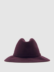 Reiss | Wool Fedora Hat in Burgundy