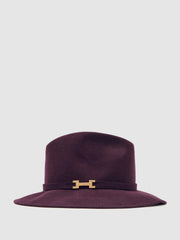 Reiss | Wool Fedora Hat in Burgundy