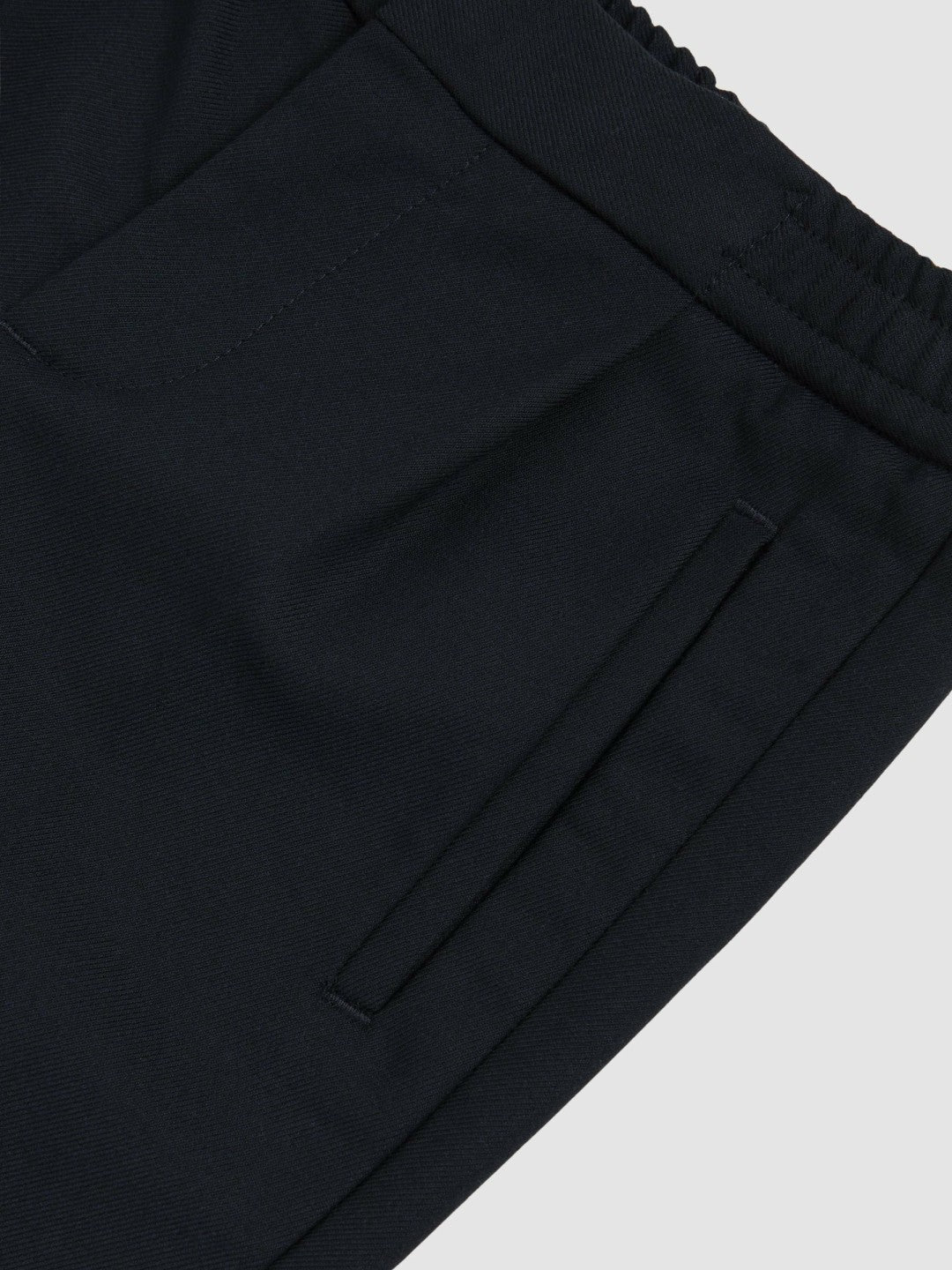 Reiss | 9-13 yrs Relaxed-Fit Pleated Tapered Trousers in Navy