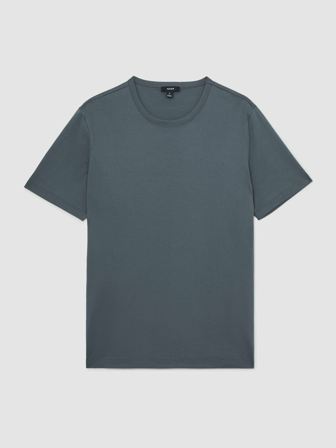 Reiss | Airwater-Cotton Crew-Neck T-Shirt in Airforce Blue