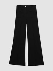 Reiss | Petite Patch-Pocket Flared Jeans in Black
