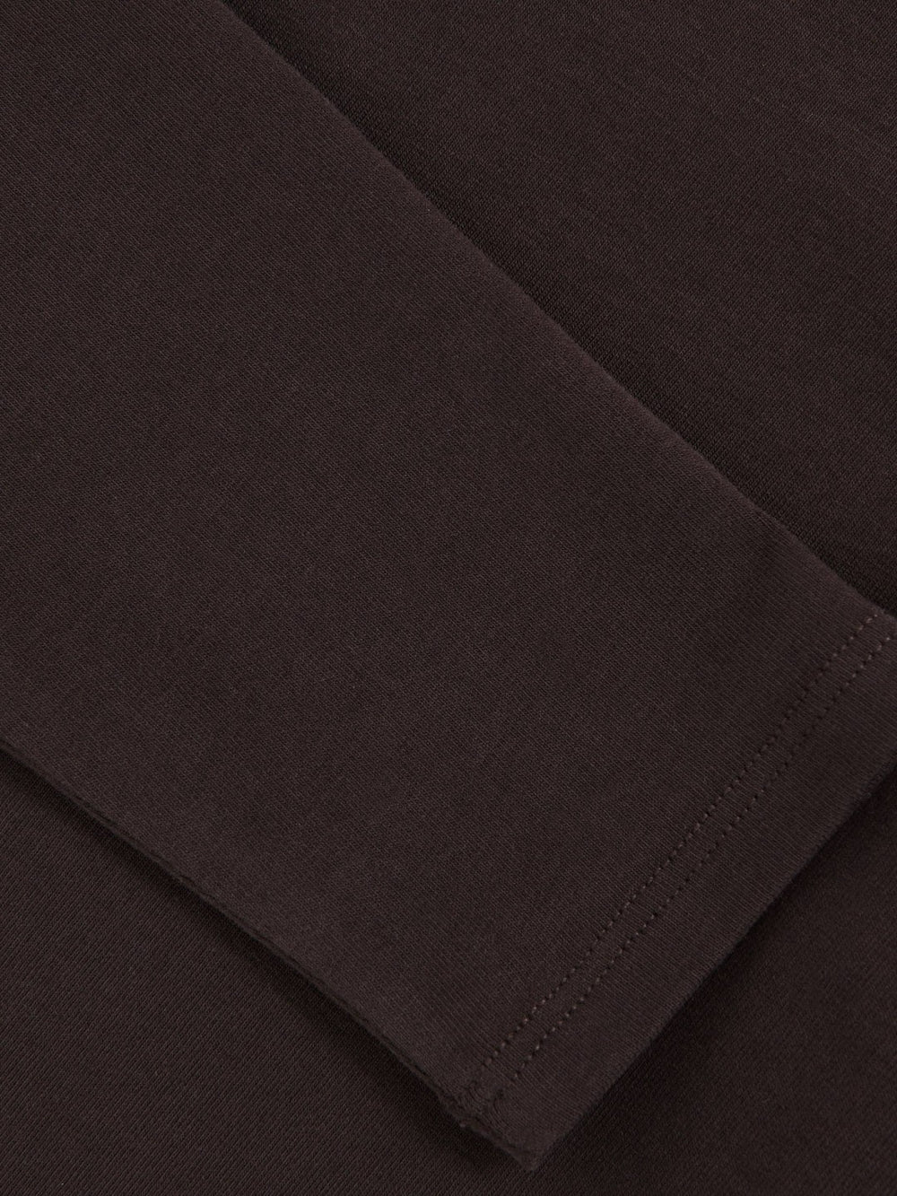 Reiss | Cotton Crew-Neck Long-Sleeve T-Shirt With Stretch in Plum Purple