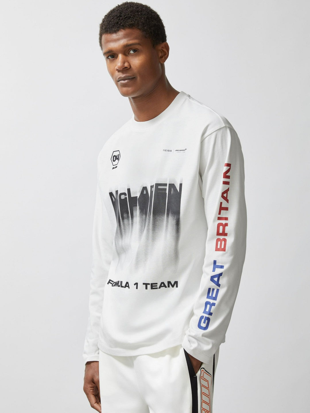 Reiss | McLaren F1 Team British GP T-Shirt Unisex Fit in White