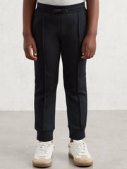 Reiss | 3-9 yrs Interlock Drawstring Joggers in Navy Blue