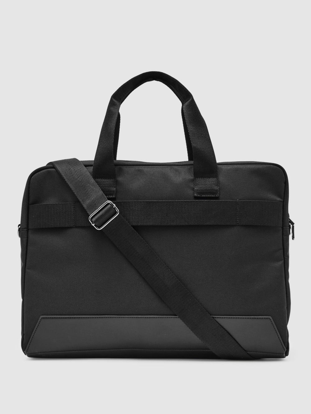Reiss | Woven Briefcase in Black