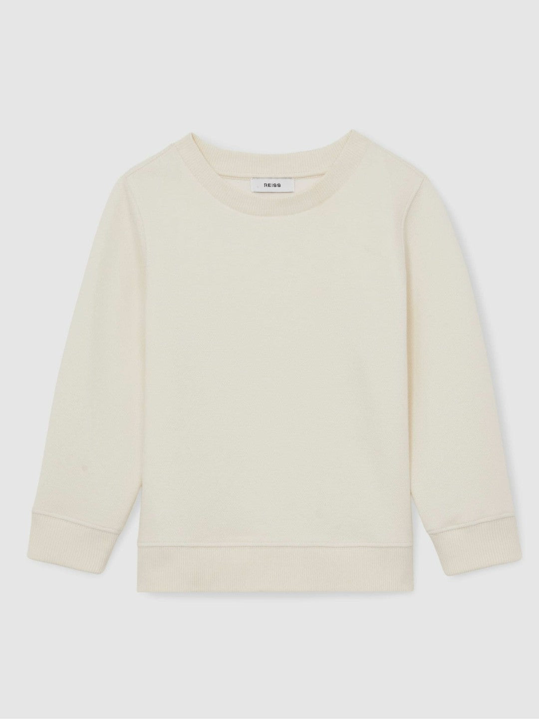 Reiss | 13-14 yrs Cotton-Blend Textured Sweatshirt in Off White