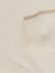 Reiss | 13-14 yrs Cotton-Blend Textured Sweatshirt in Off White