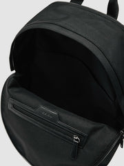 Reiss | Woven Zipped Backpack in Black