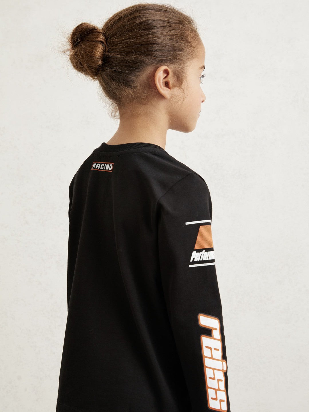 Reiss | 9-13 yrs McLaren F1 Team Cotton Logo T-Shirt Unisex Fit in Black