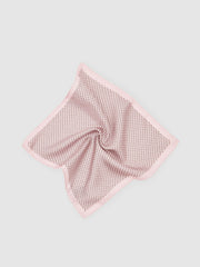 Reiss | Geo Chain Detail Pocket Square in Soft Pink