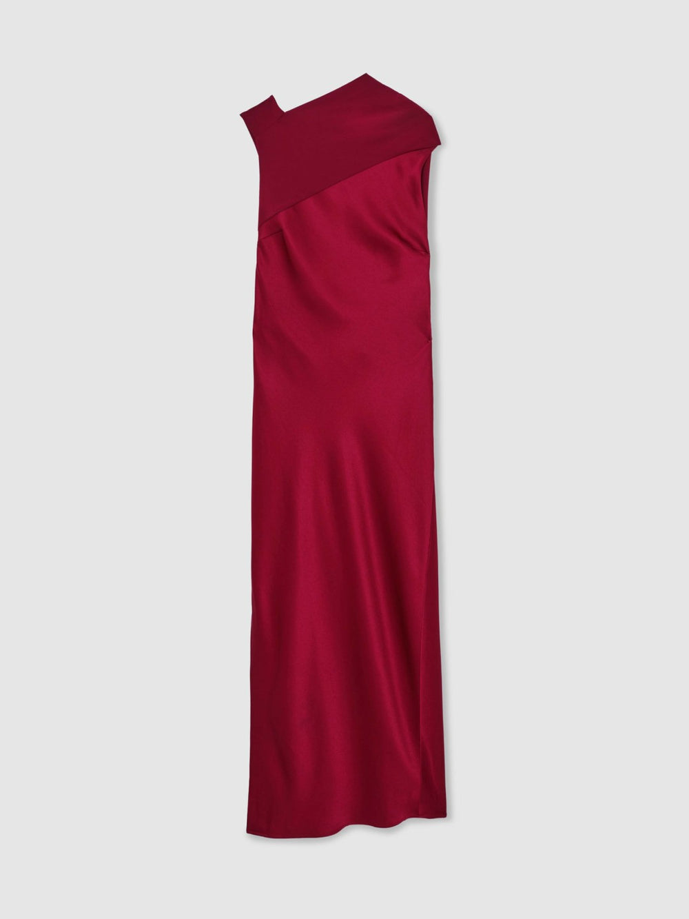 Reiss | Petite Back Detail Midi Dress in Red