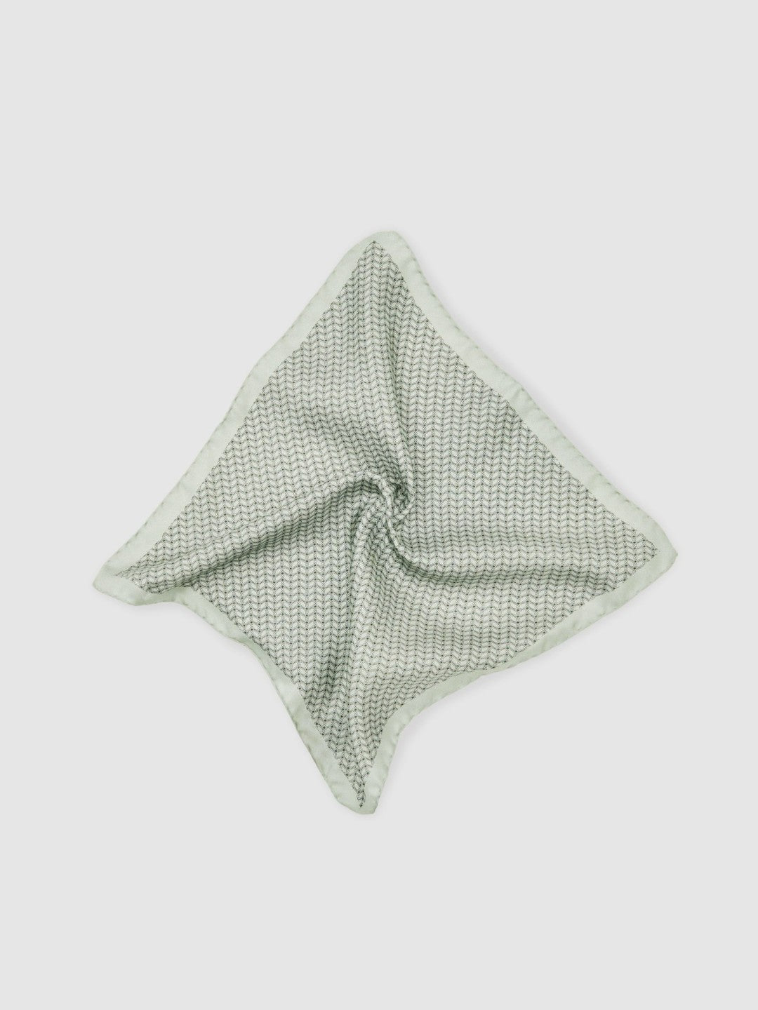 Reiss | Geo Chain Detail Pocket Square in Sage