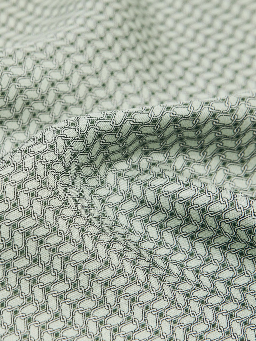 Reiss | Geo Chain Detail Pocket Square in Sage