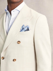 Reiss | Geo Chain Detail Pocket Square in Navy